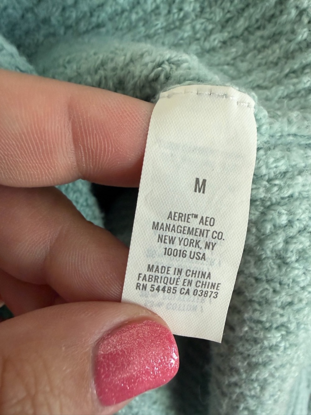 aerie Cozy Up Waffle Knit Hooded Sweater - Picture 9 of 9